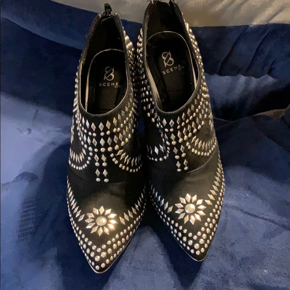 Dressy booties with lots a bling